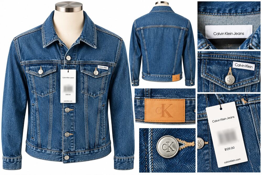 Calvin Klein Jeans Classic Trucker Denim Jacket – Blue Slate – Size L